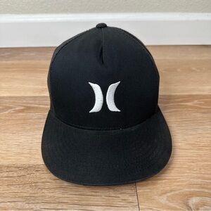 The Classics Hurley Black Trucker Snapback Hat, OS